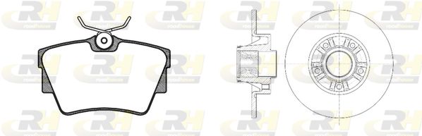 ROADHOUSE Комплект тормозов, дисковый тормозной механизм 8591.20