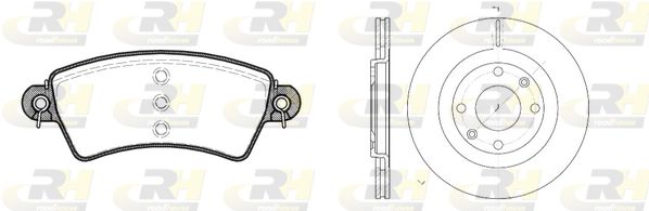 ROADHOUSE Комплект тормозов, дисковый тормозной механизм 8726.00