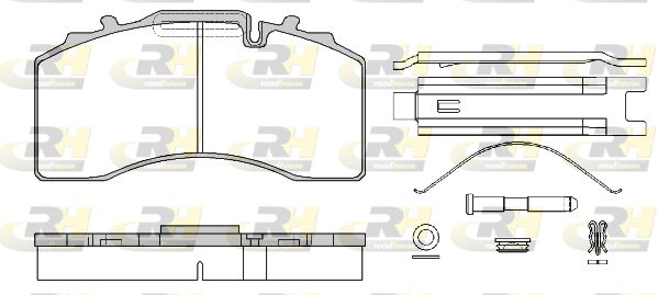 ROADHOUSE Комплект тормозных колодок, дисковый тормоз JSX 21416.80