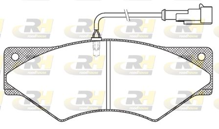 ROADHOUSE Piduriklotsi komplekt,ketaspidur JSX 2436.41