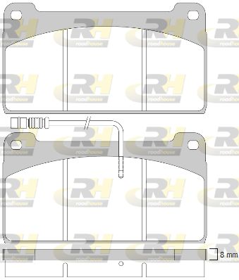 ROADHOUSE Piduriklotsi komplekt,ketaspidur JSX 2823.40