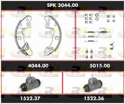 ROADHOUSE Комплект тормозов, барабанный тормозной механизм SPK 3044.00