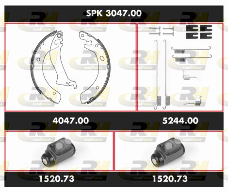 ROADHOUSE Pidurikomplekt,trummelpidur SPK 3047.00