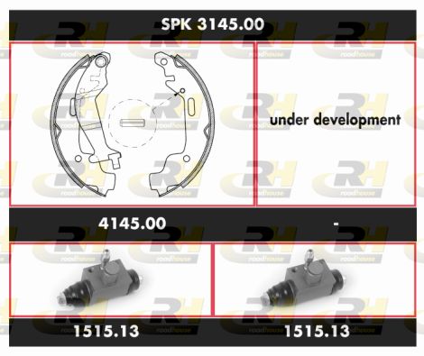 ROADHOUSE Комплект тормозов, барабанный тормозной механизм SPK 3145.00