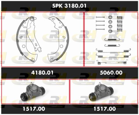 ROADHOUSE Pidurikomplekt,trummelpidur SPK 3180.01