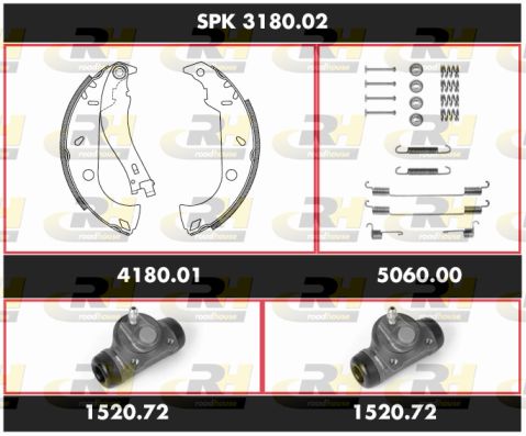 ROADHOUSE Pidurikomplekt,trummelpidur SPK 3180.02