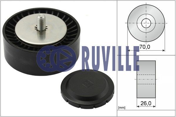 RUVILLE Паразитный / ведущий ролик, поликлиновой ремень 55065