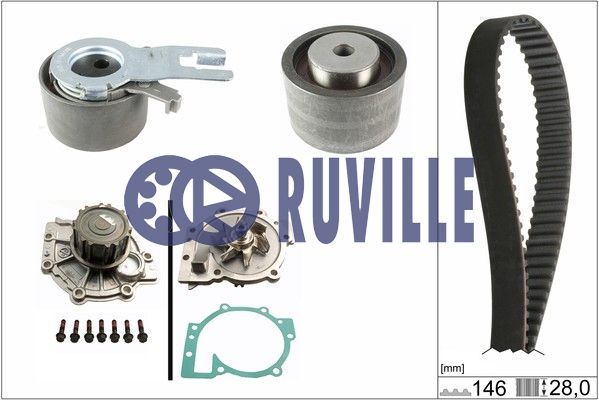 RUVILLE Veepump + hammasrihmakomplekt 56521701