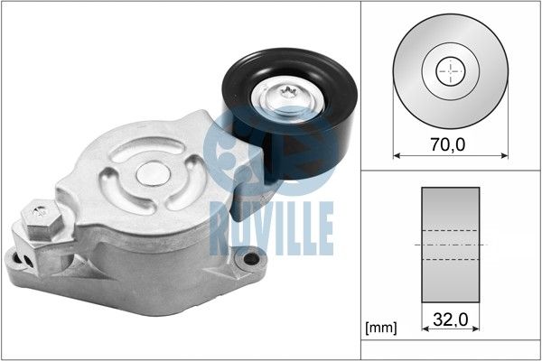 RUVILLE Натяжная планка, поликлиновой ремень 57084