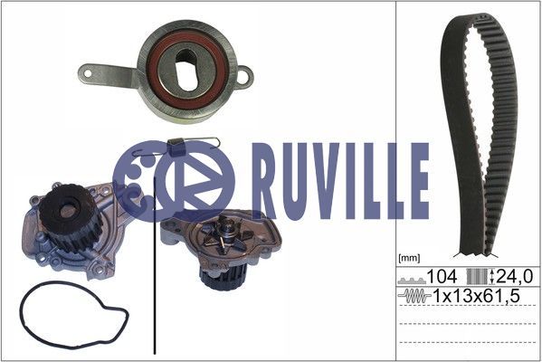 RUVILLE Veepump + hammasrihmakomplekt 57403711