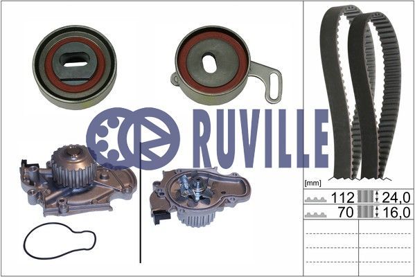 RUVILLE Veepump + hammasrihmakomplekt 57406711