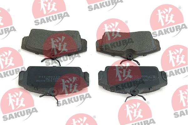 SAKURA Комплект тормозных колодок, дисковый тормоз 600-10-4102
