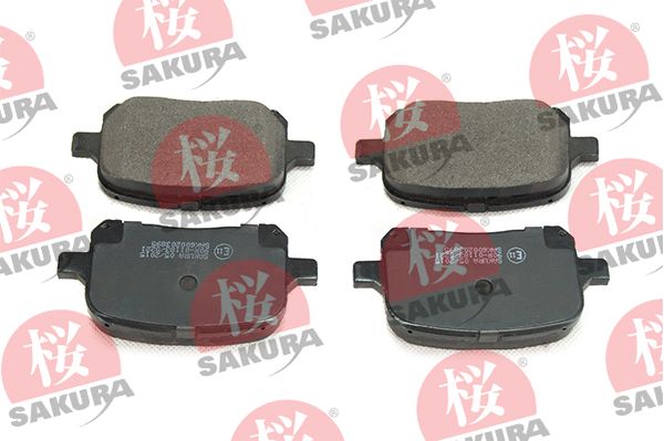 SAKURA Комплект тормозных колодок, дисковый тормоз 600-20-3895