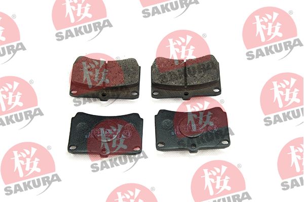SAKURA Комплект тормозных колодок, дисковый тормоз 600-30-3530
