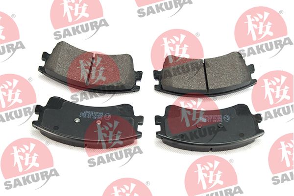 SAKURA Комплект тормозных колодок, дисковый тормоз 600-30-3587