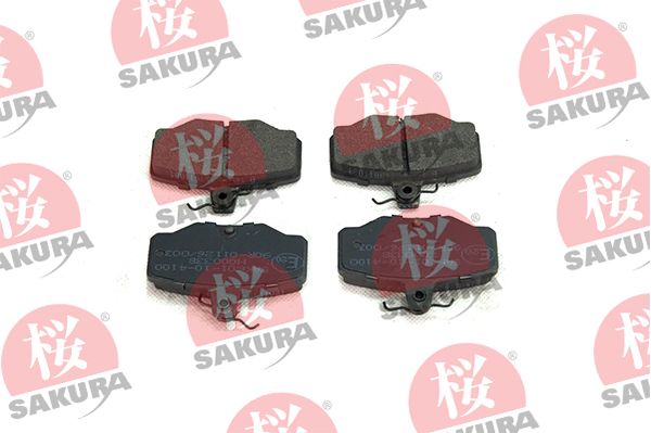 SAKURA Комплект тормозных колодок, дисковый тормоз 601-10-4100