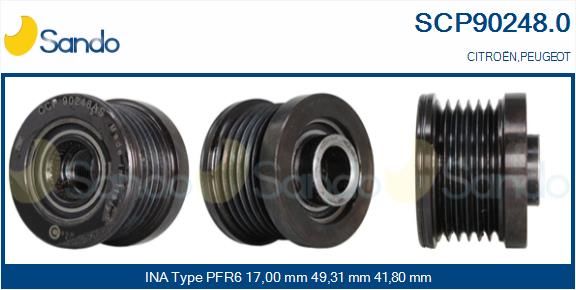 SANDO Ременный шкив, генератор SCP90248.0