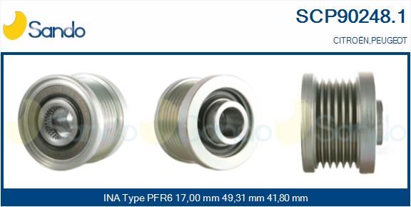 SANDO Ременный шкив, генератор SCP90248.1