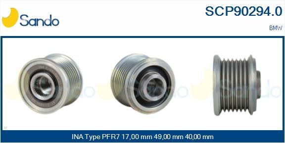 SANDO Ременный шкив, генератор SCP90294.0