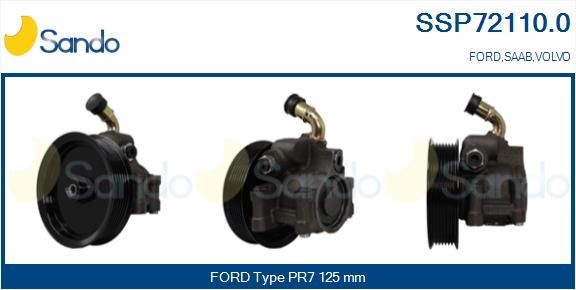 SANDO Гидравлический насос, рулевое управление SSP72110.0