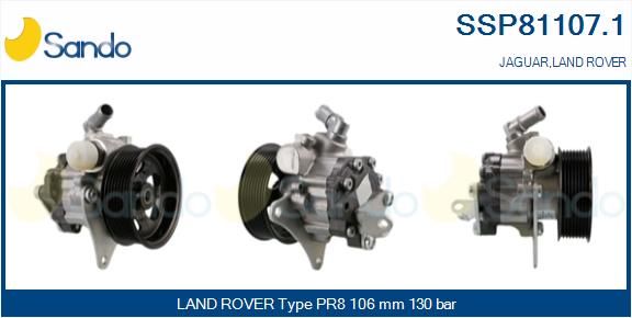 SANDO Гидравлический насос, рулевое управление SSP81107.1