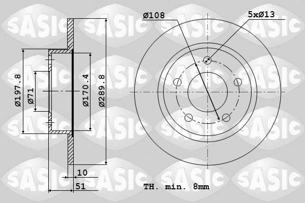 SASIC Piduriketas 2464V74J