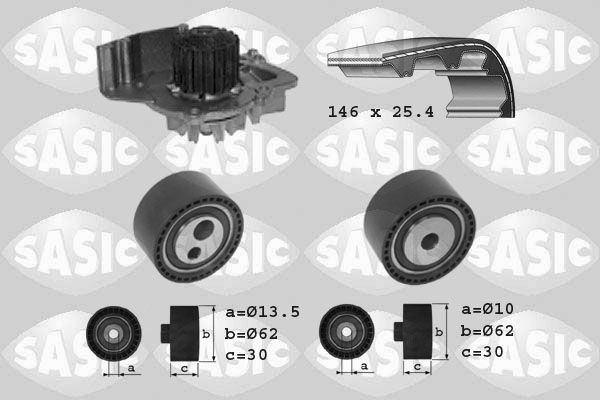 SASIC Veepump + hammasrihmakomplekt 3900008