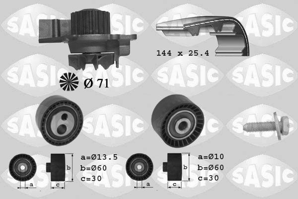 SASIC Veepump + hammasrihmakomplekt 3900013