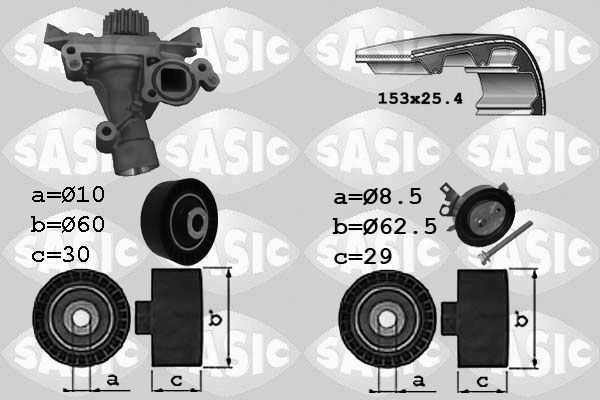 SASIC Veepump + hammasrihmakomplekt 3900029