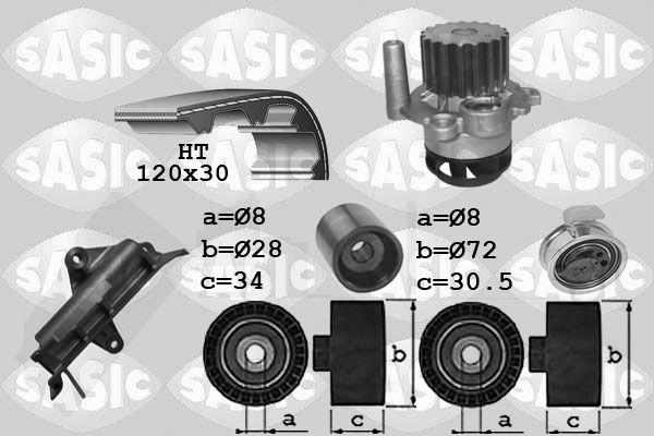 SASIC Veepump + hammasrihmakomplekt 3906025