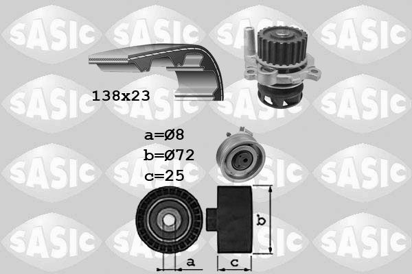 SASIC Veepump + hammasrihmakomplekt 3906091