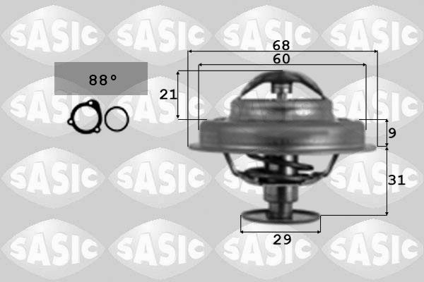 SASIC Термостат, охлаждающая жидкость 4000359