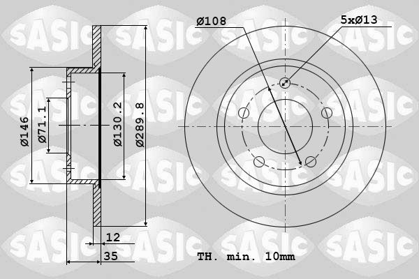 SASIC Piduriketas 6100001