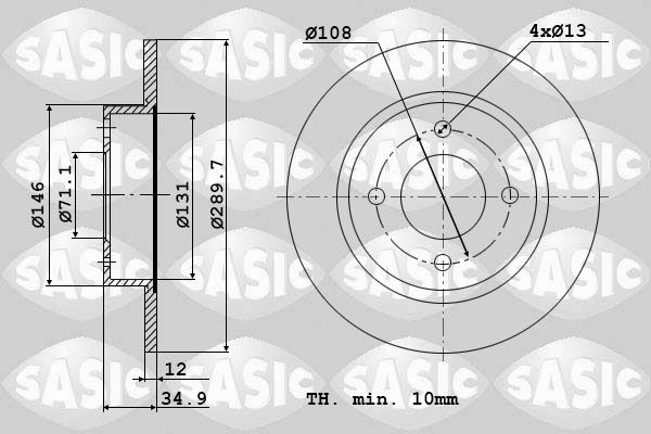 SASIC Piduriketas 6100029