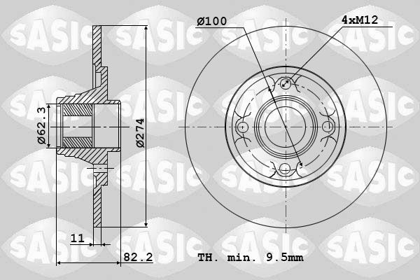 SASIC Piduriketas 6104013