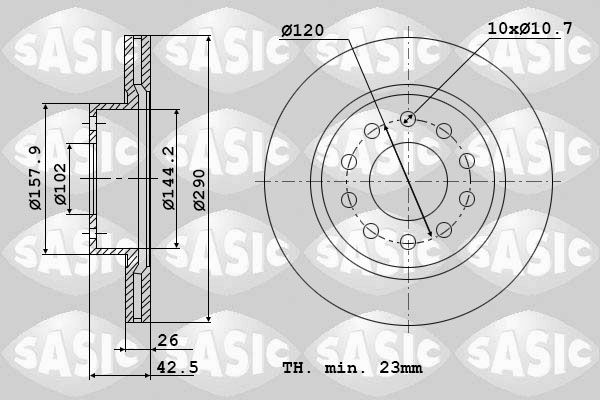 SASIC Piduriketas 6104021