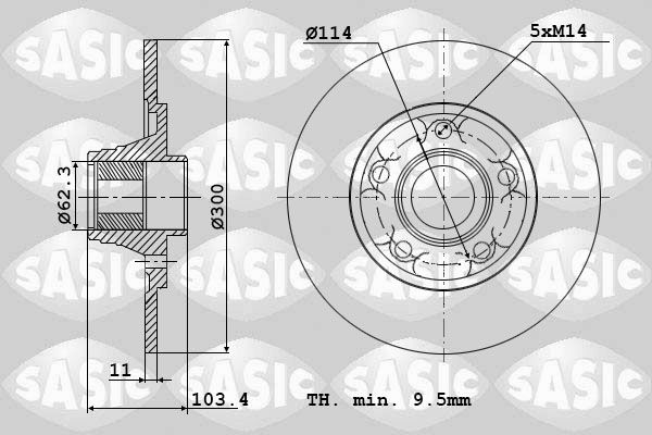 SASIC Piduriketas 6104027