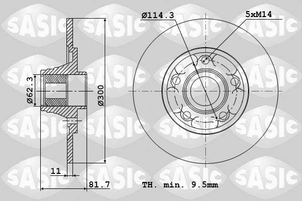 SASIC Piduriketas 6104028