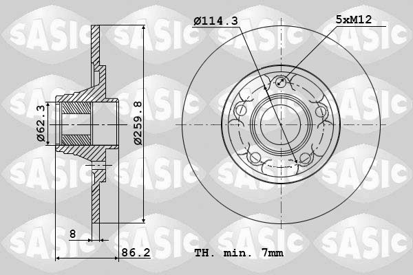 SASIC Piduriketas 6104035