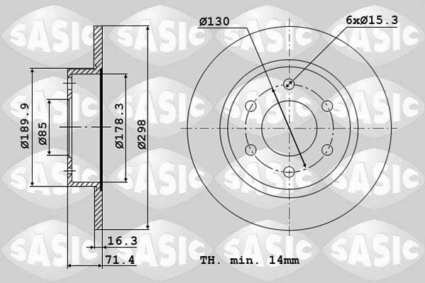 SASIC Piduriketas 6106071