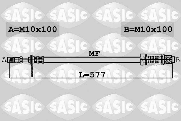 SASIC Тормозной шланг 6600005