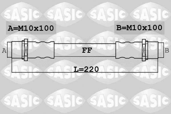 SASIC Тормозной шланг 6606012