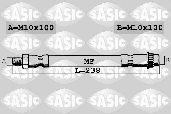 SASIC Тормозной шланг 6606013