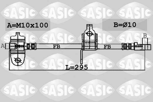 SASIC Тормозной шланг 6606057