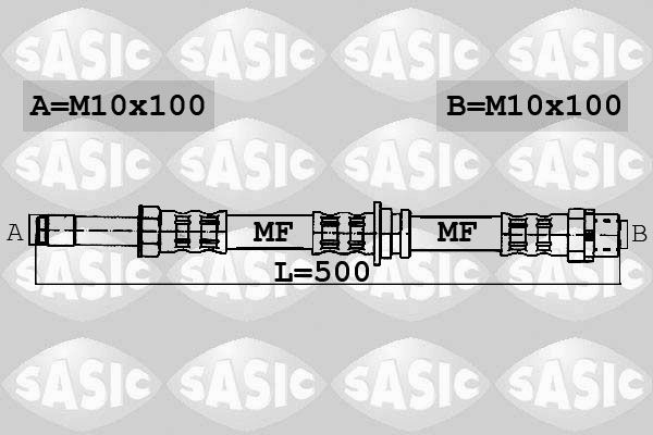 SASIC Тормозной шланг 6606068