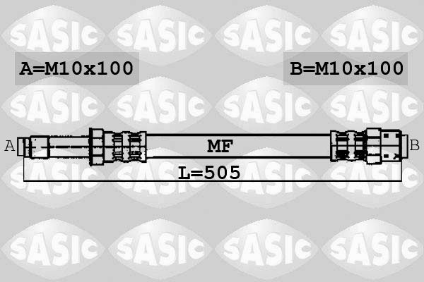 SASIC Тормозной шланг 6606111