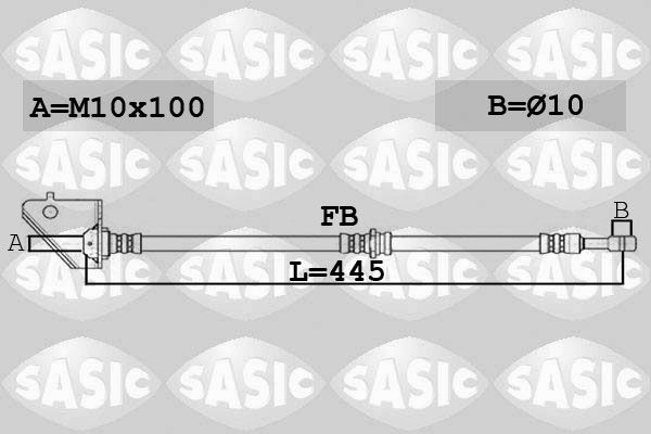 SASIC Тормозной шланг 6606137