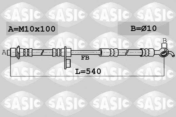 SASIC Тормозной шланг 6606139