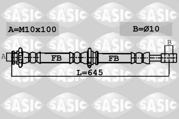 SASIC Тормозной шланг 6606158