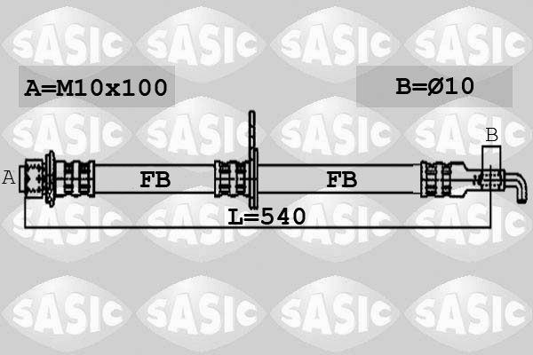 SASIC Pidurivoolik 6606185